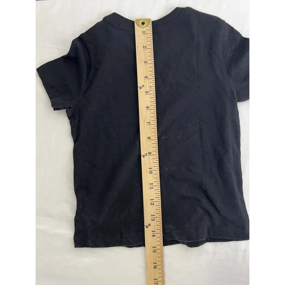 Old Navy Shirt Boys 3T Black Short Sleeve Basic Tee‎ New Cotton Casual Crewneck